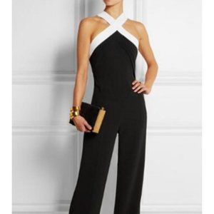 B/W Halter Jumpsuit NWOT
